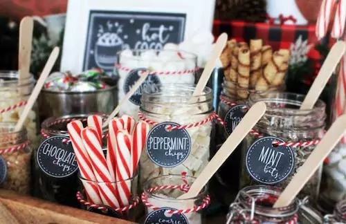 Organizing a Christmas Party with a cocoa station