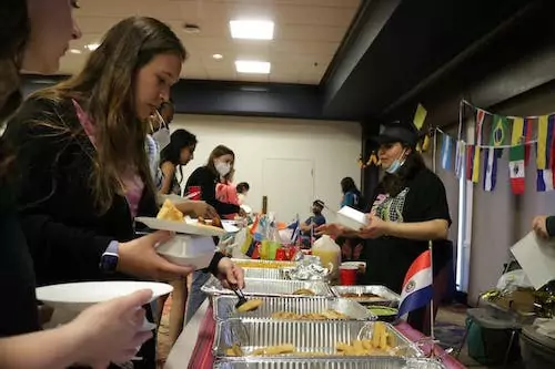 Lunch at graduation ceremony