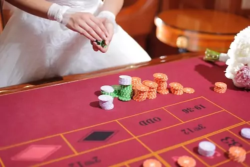 Casino themed indian wedding