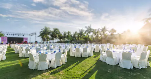sustainable event ideas and guidelines for an outdoor eco-friendly venue