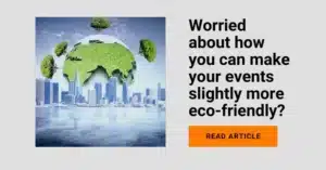 article on sustainable event ideas to make events eco friendly