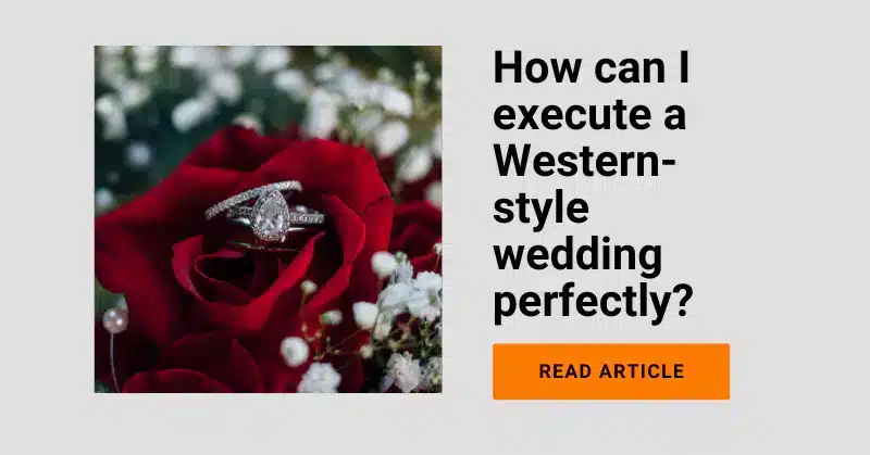 article on western style wedding timeline