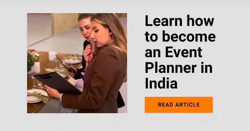 how to become an event planner in india