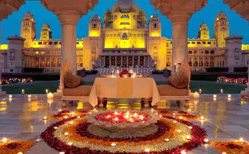 diwali event ideas at a palace