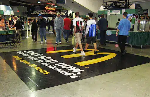 event branding ideas for floor