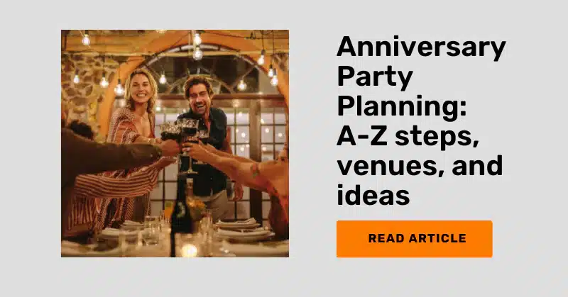article on planning an anniversary party like professionals