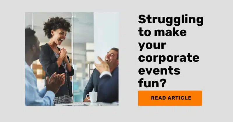 article on 50+ team building activities for corporate events