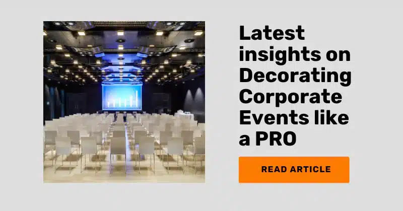 article on corporate event decoration ideas