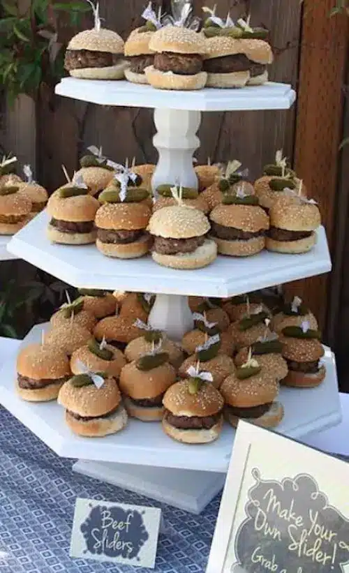 junk food ideas for a wedding buffet
