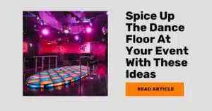 article on wedding dance floor decorations and designs