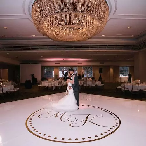 wedding dance floor decorations