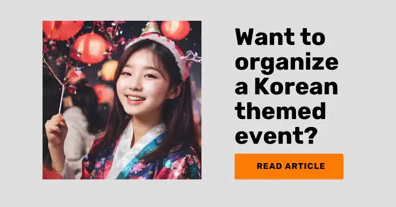 article on how to organize a korean party theme