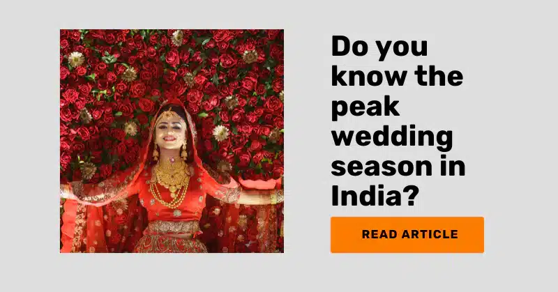 article on wedding season in india