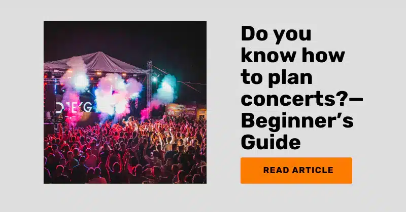 article on concert event planning to help plan a concert