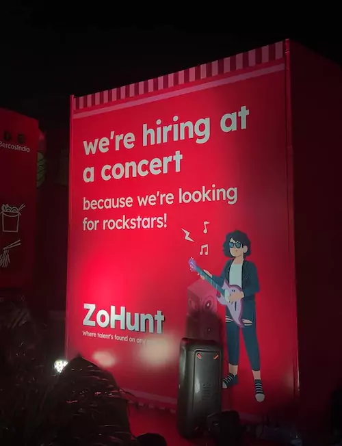 hiring campaign at zomaland by zomato