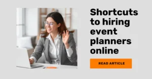 how to hire event planners online