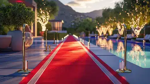 red carpet summer party theme