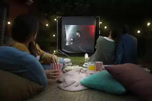 outdoor movie night for summer pary